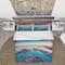 Designart 'Blue Sicily Island' Coastal Bedding Set - Duvet Cover & Shams